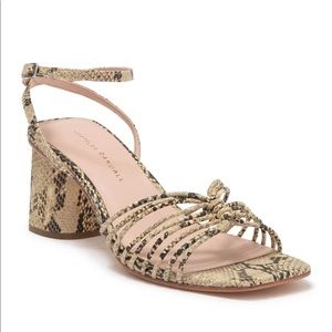 NEW Loeffler Randall Reptile Heels Sandals